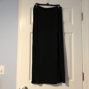 Black maxi skirt